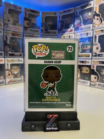 FUNKO POP! Basketball NBA Seattle Supersonics Shawn Kemp #72 Exclusive