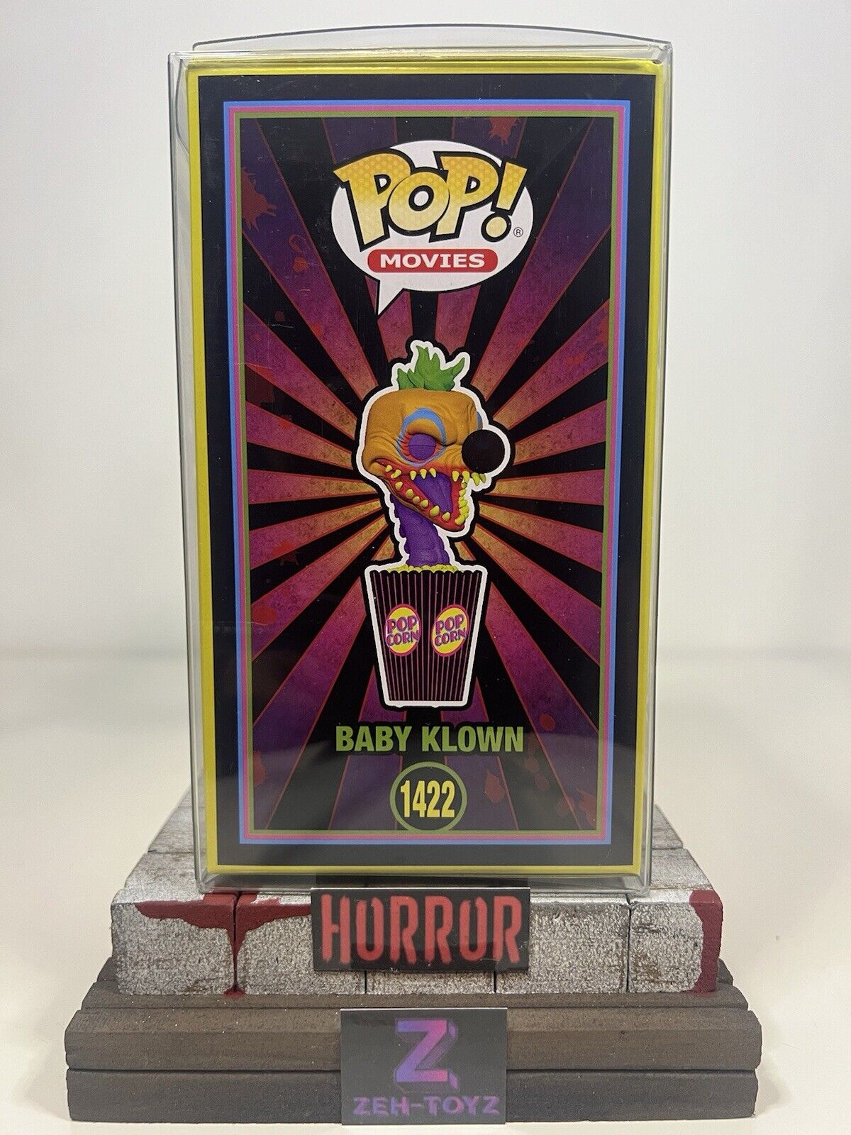 FUNKO POP! Horror Movies Killer Klownz Baby Klown #1422 Blacklight Special Ed