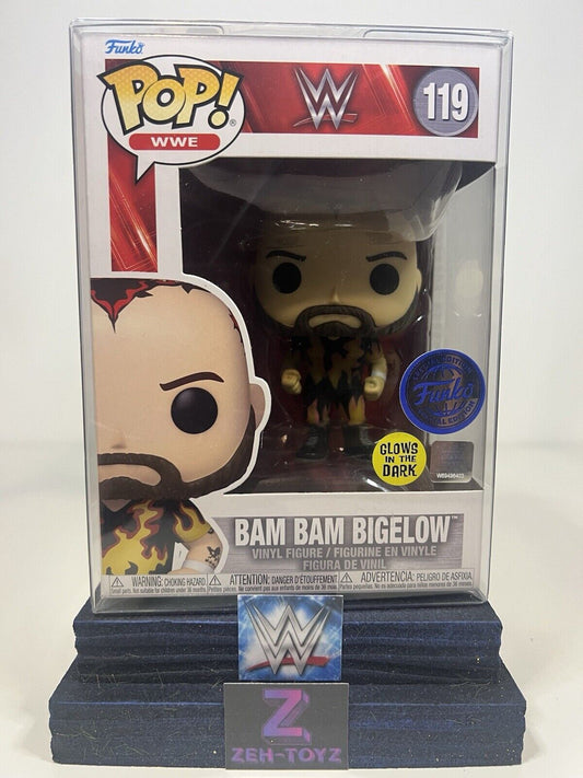 FUNKO POP! WWE Wrestling Bam Bam Bigelow #119 Glow In The Dark Special Edition