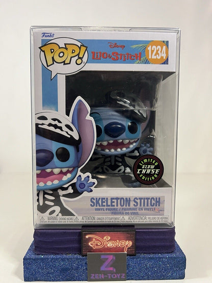 FUNKO POP! Disney Lilo & Stitch Skeleton Stitch #1234 Glow Chase