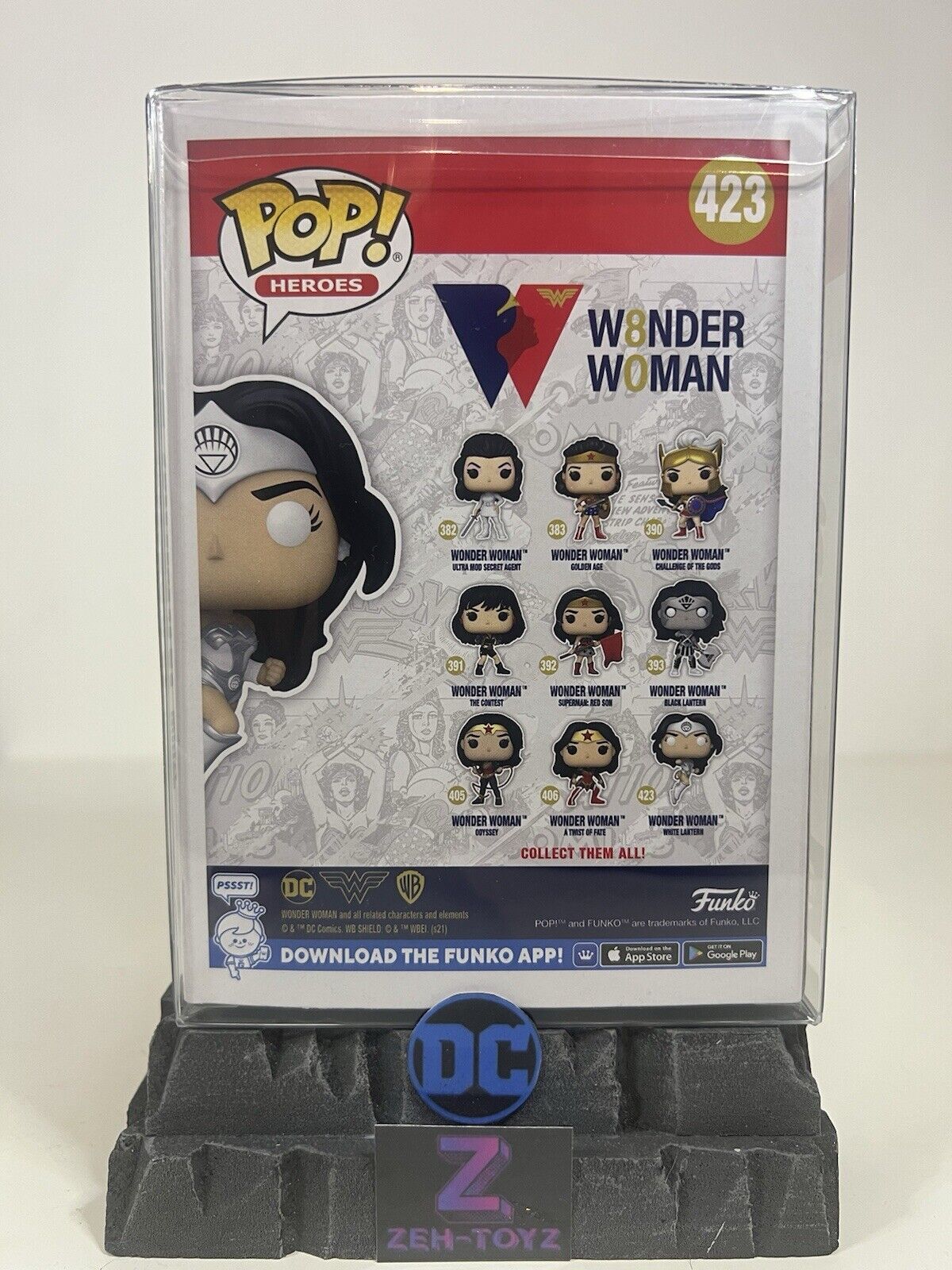 FUNKO POP! DC Universe Heroes DC Comics Wonder Woman White Lantern #423