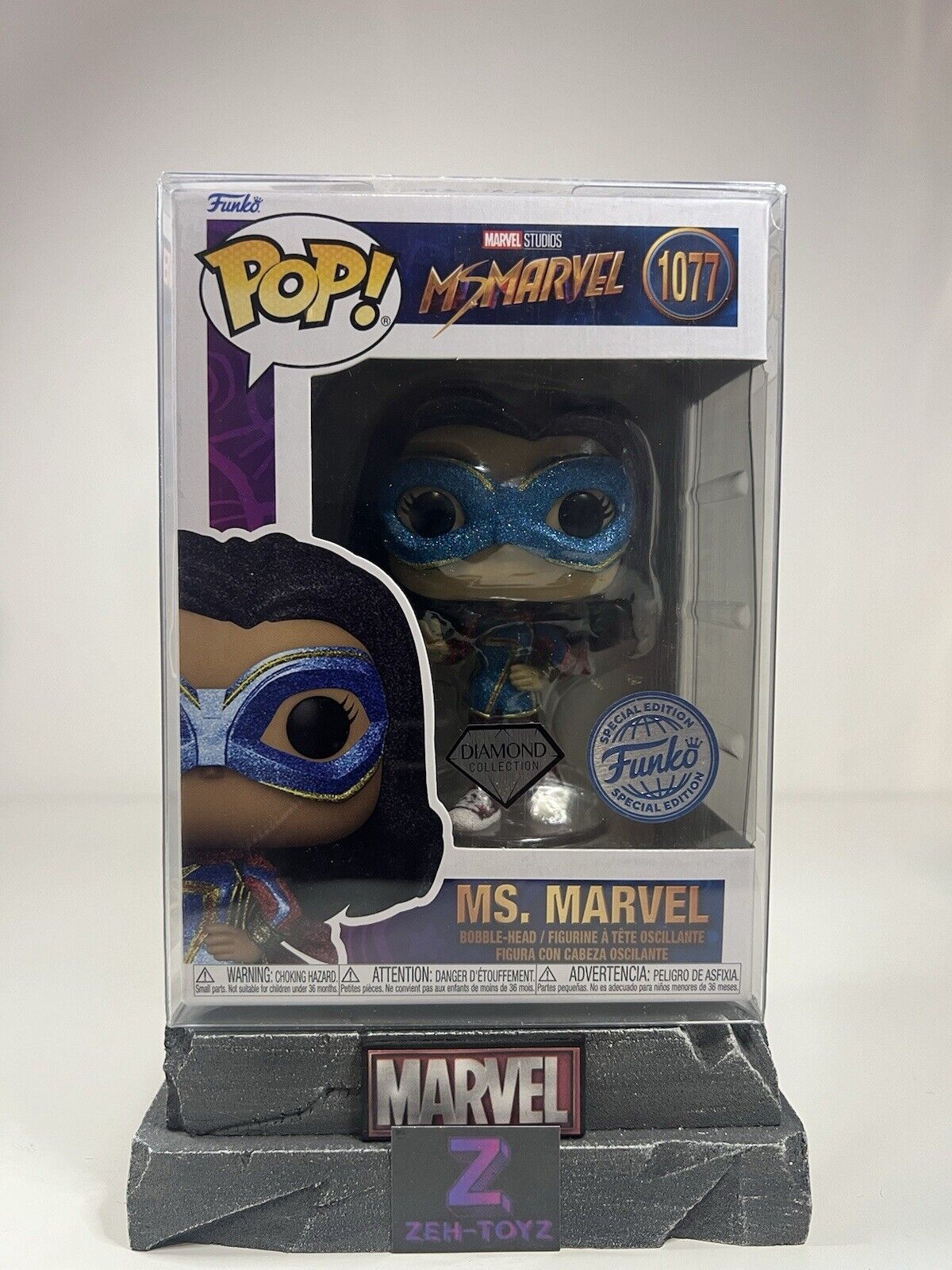 FUNKO POP! Marvel Studios Ms Marvel #1077 Diamond Collection