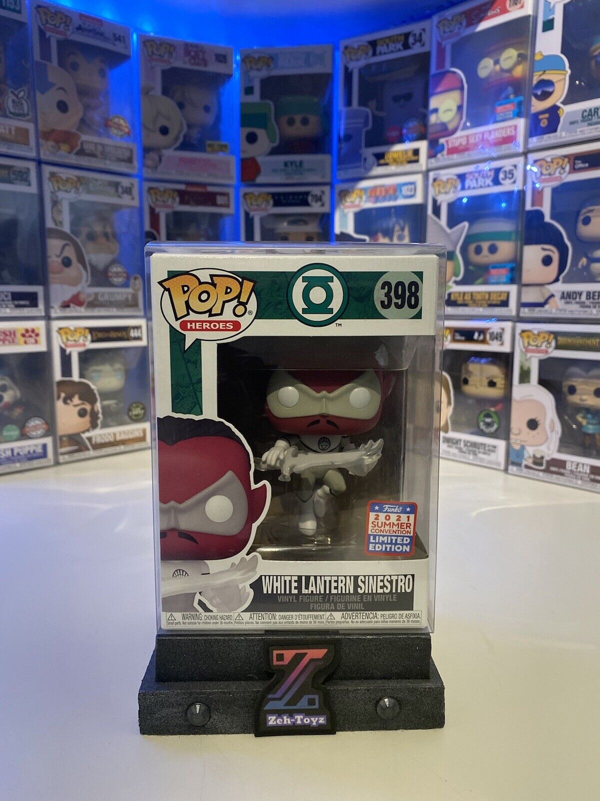 FUNKO POP! DC Green Lantern White Lantern Sinestro #398 2021 SDCC