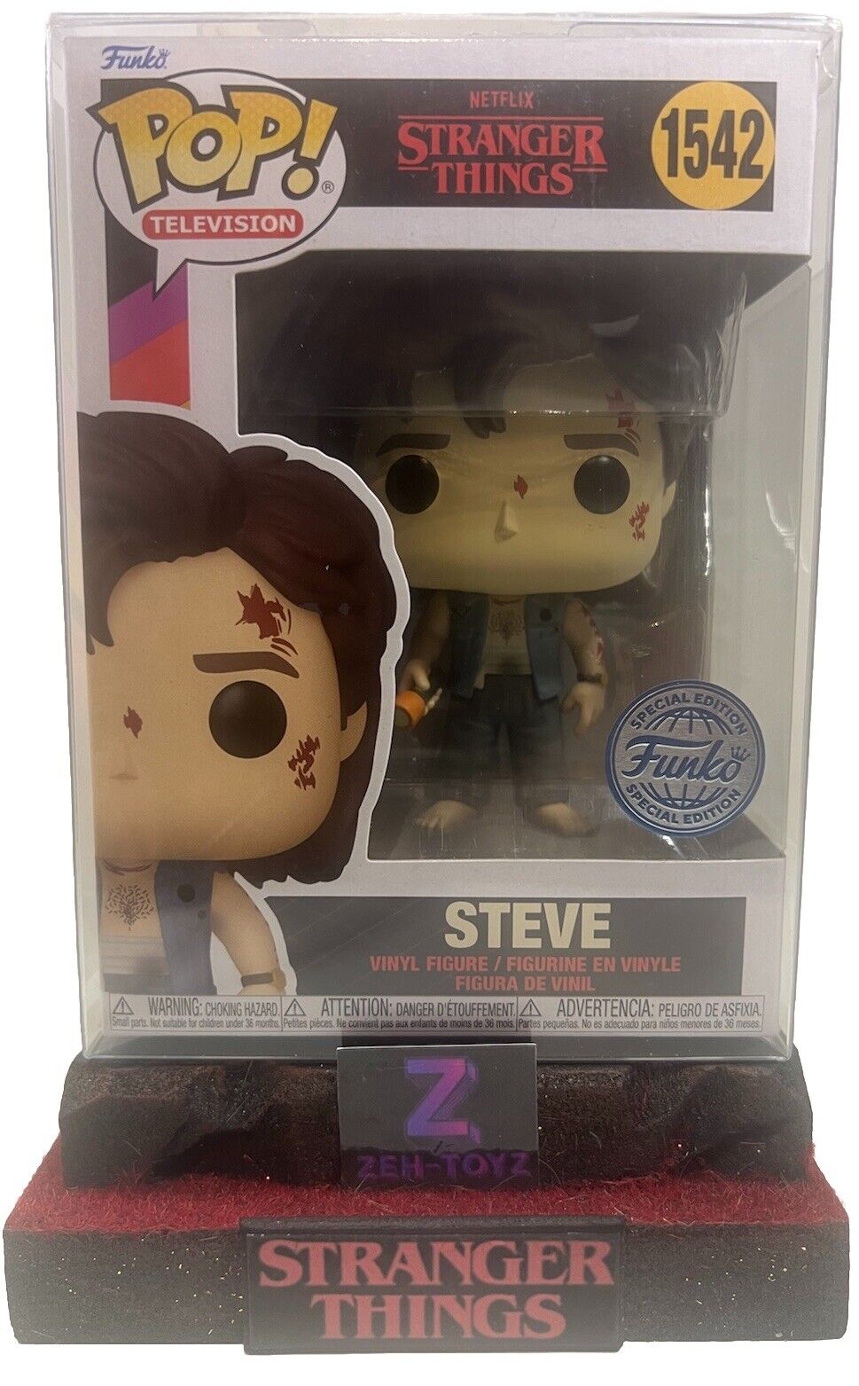 FUNKO POP! Television Tv Stranger Things Steve #1542 Special Edition