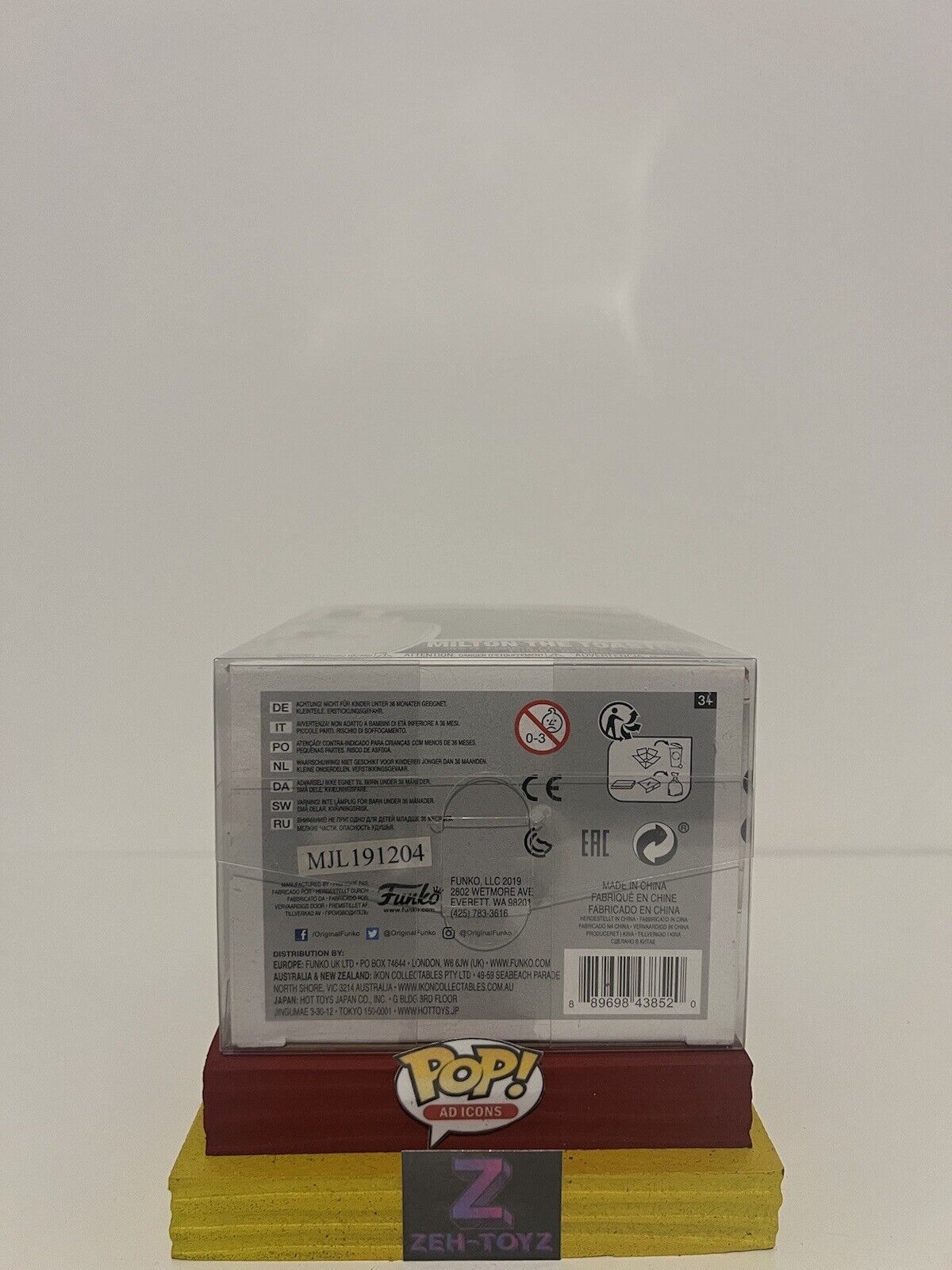 FUNKO POP! Ad Icons Pop Tarts Milton The Toaster #56 Popcultcha Exclusive