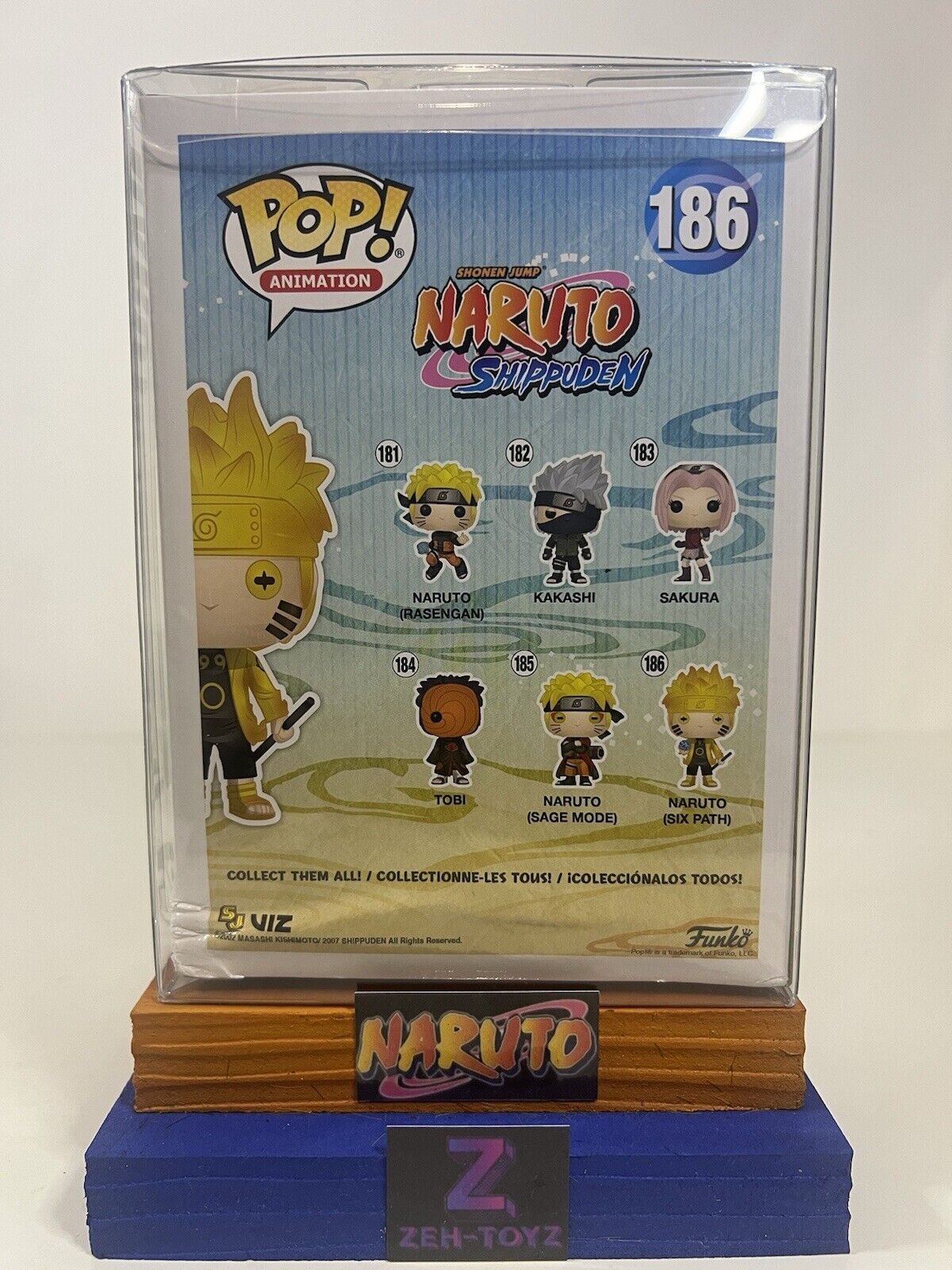 FUNKO POP! Anime Naruto Shippuden Naruto (Six Path) #186 Glow In The Dark