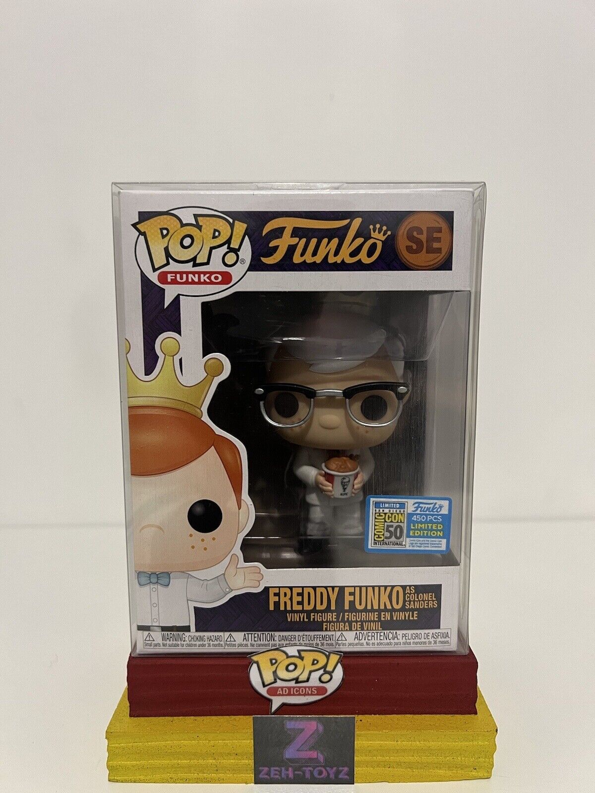 FUNKO POP! Grail Ad Icons KFC Freddy Funko As Colonel Sanders #SE 450Pcs