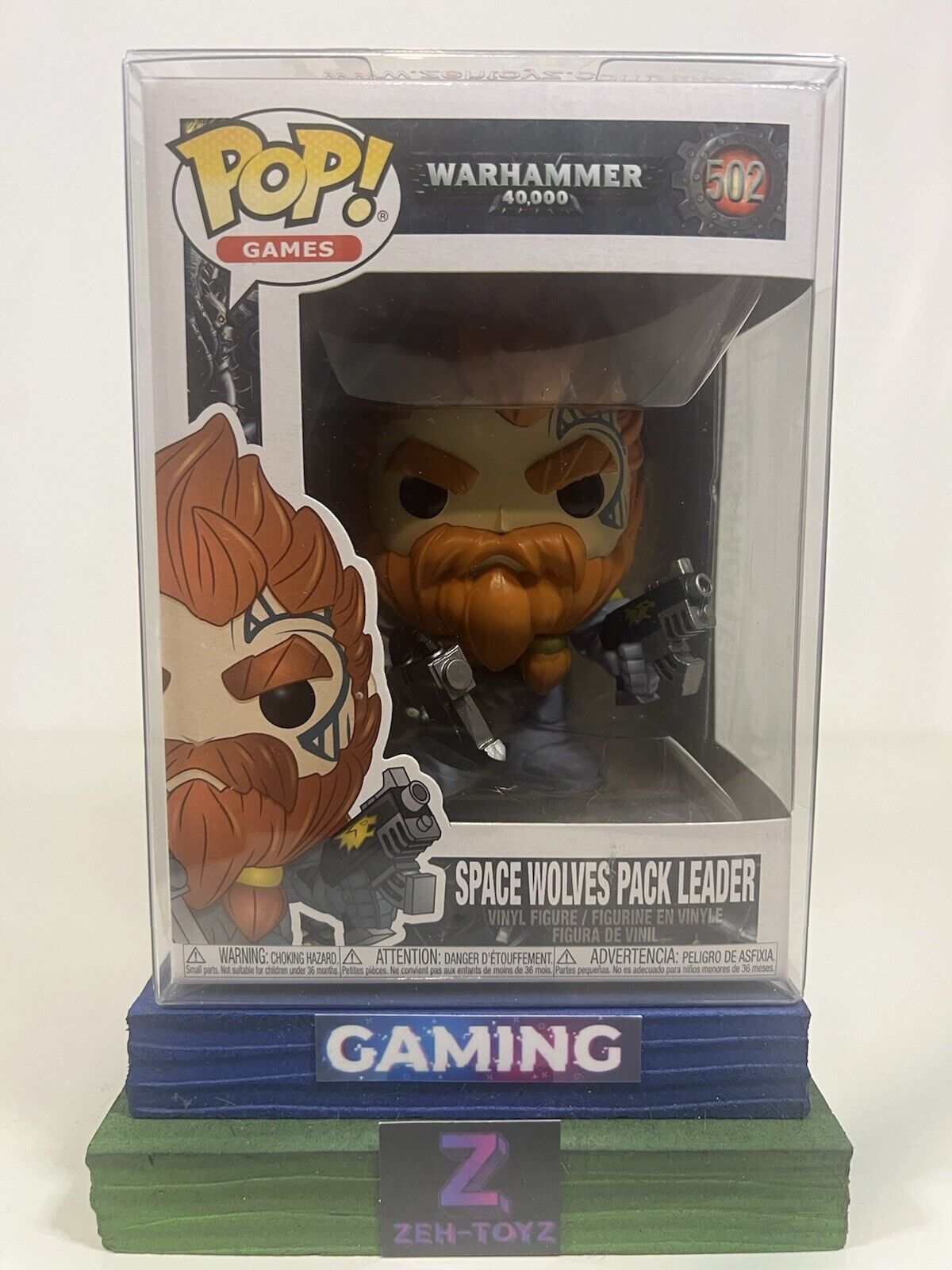 FUNKO POP! Games Warhammer 40,000 Space Wolves Pack Leader #502