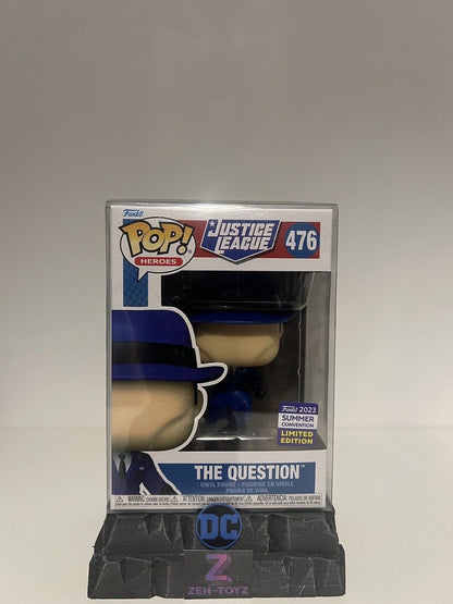 FUNKO POP! DC Universe Justice League The Question #476 2023 Summer Convention