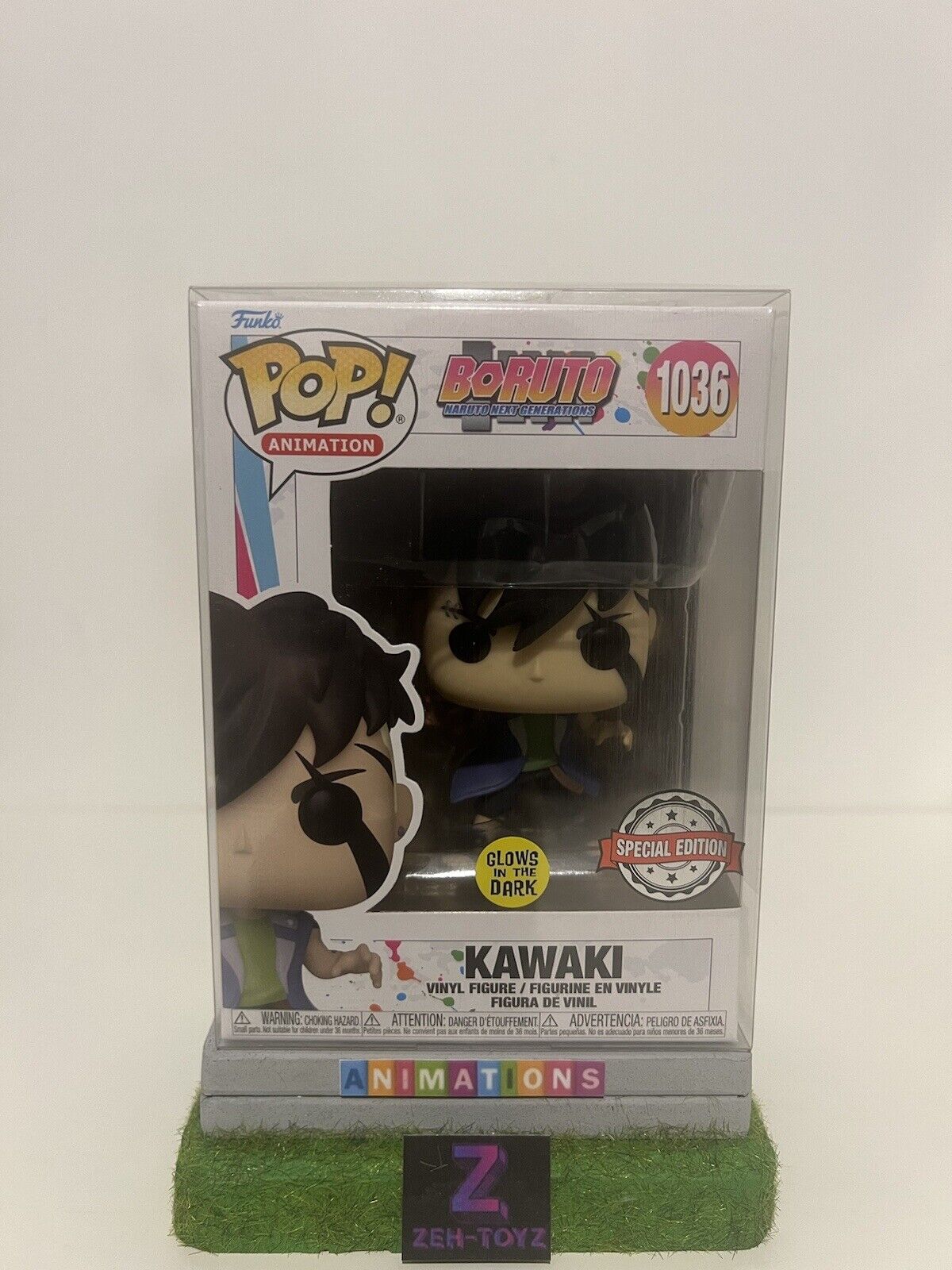 FUNKO POP! VINYL - BORUTO - KAWAKI #1036 - GLOW IN THE DARK