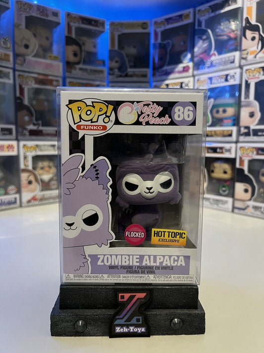 FUNKO POP! Tasty Peach Zombie Alpaca #86 Flocked Hot Topic