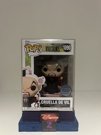 FUNKO POP! Disney Villains 101 Dalmations Cruella De Vil #1090 Special Edition