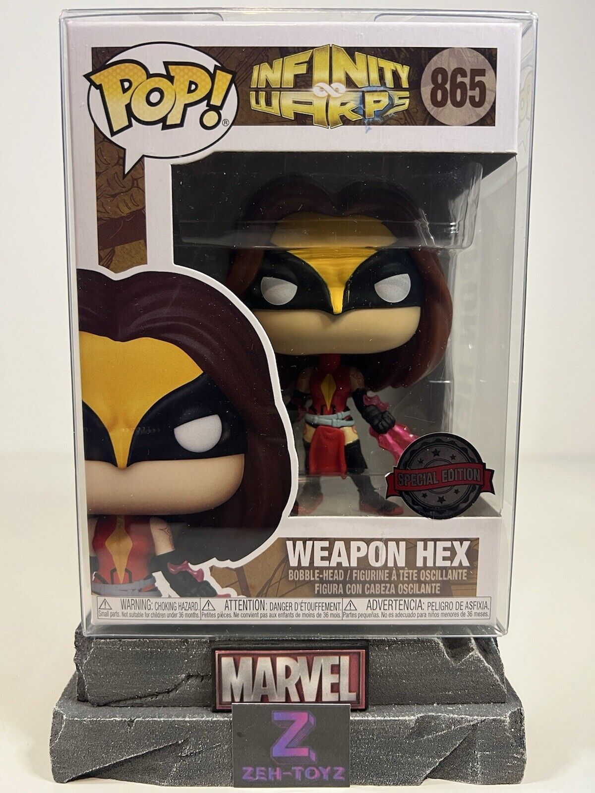 FUNKO POP! Marvel Infinity Warps Weapon Hex #865 Special Edition