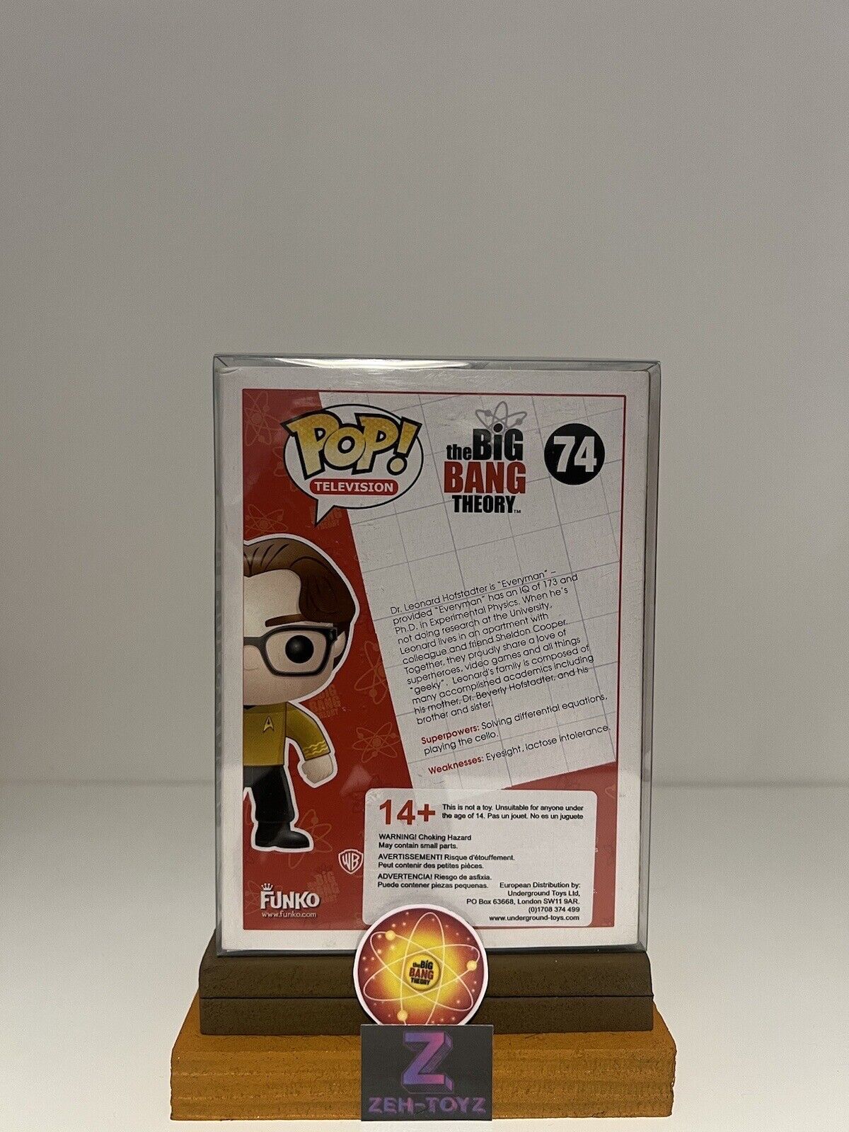 FUNKO POP! Television The Big Bang Theory Leonard Hofstadter #74