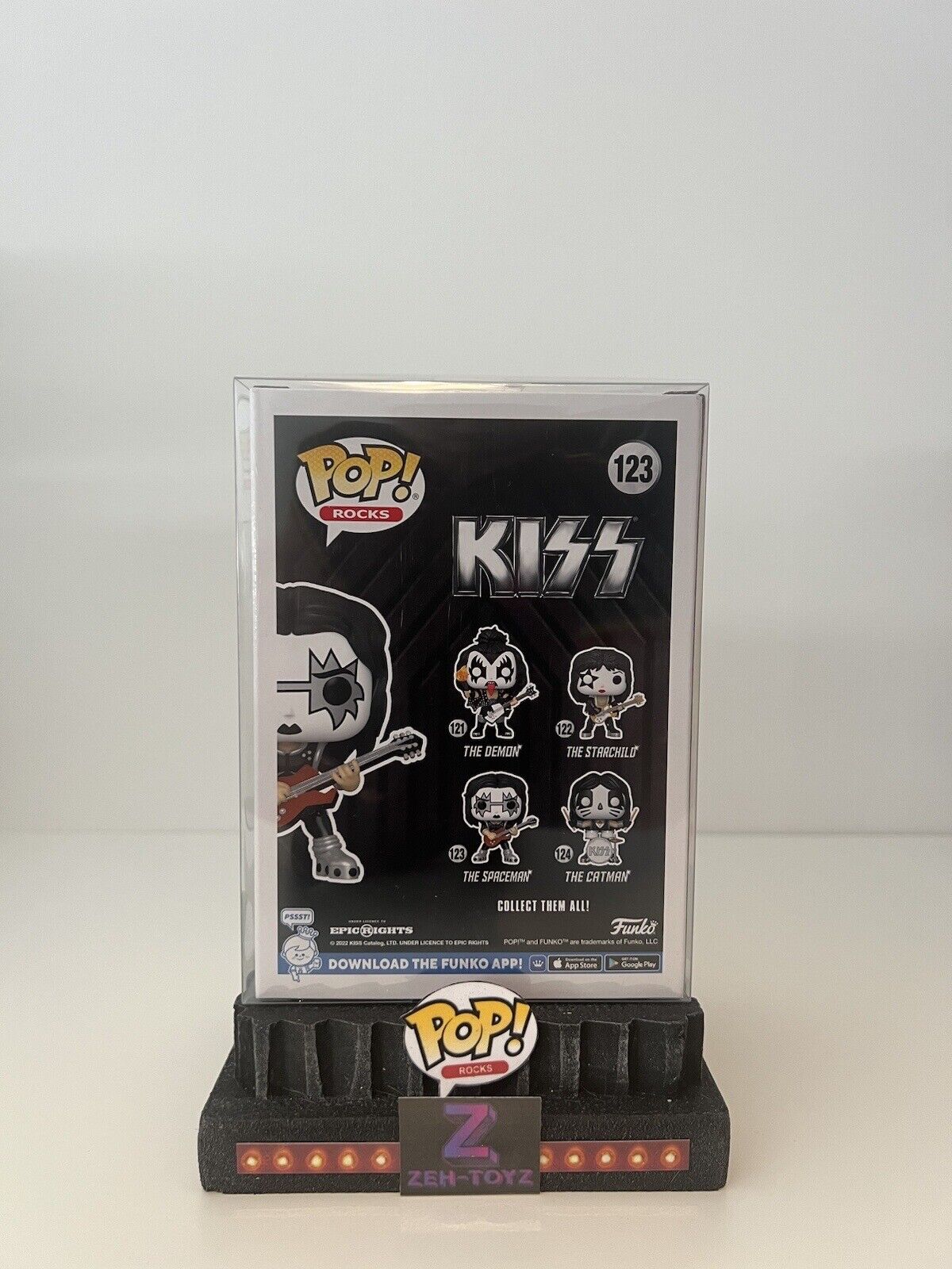 FUNKO POP! Music Pop Rocks Kiss The Spaceman #123 Glow In The Dark