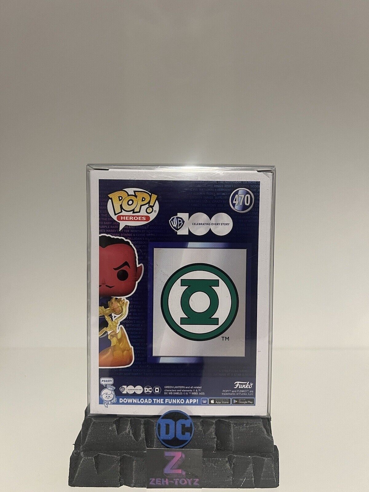 FUNKO POP! Warner Brothers DC Universe  Green Lantern Sinestro #470 Exclusive