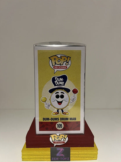 FUNKO POP Ad Icons Dum-Dums Drum Man #105 Convention Exclusive