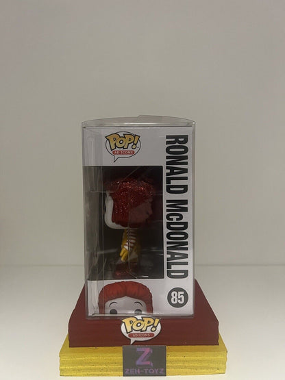 FUNKO POP Ad Icons McDonalds Ronald McDonald #85 Diamond Collection Exclusive