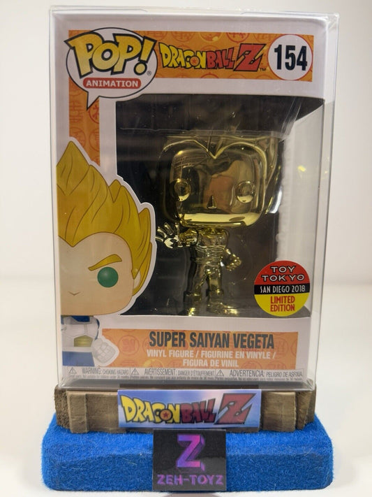 FUNKO POP! Anime Dragonball Z Super Saiyan Vegeta #154 Toy Tokyo Exclusive