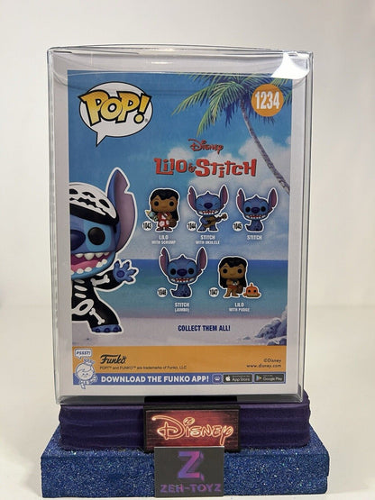 FUNKO POP! Disney Lilo & Stitch Skeleton Stitch #1234 Glow Chase