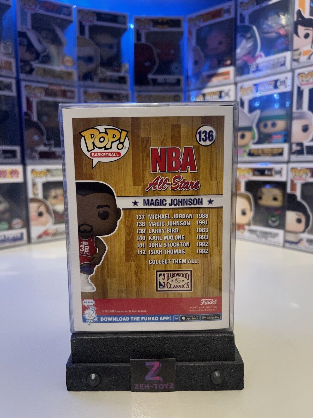 FUNKO POP! VINYL - NBA ALL STARS - MAGIC JOHNSON #136 - TARGET CON 2022