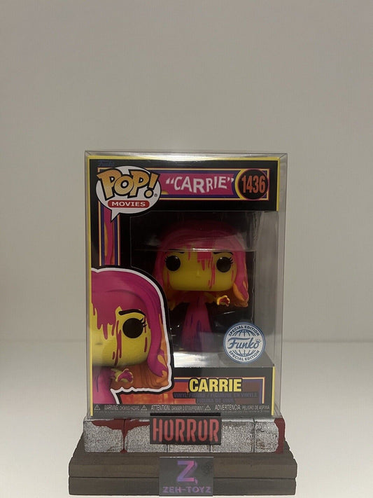 FUNKO POP! Horror Movies Carrie #1436 Blacklight Special Edition