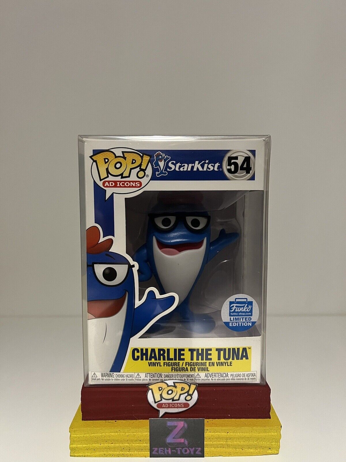 FUNKO POP Ad Icons Starkist Tuna Charlie The Tuna #54 Funko Shop Exclusive