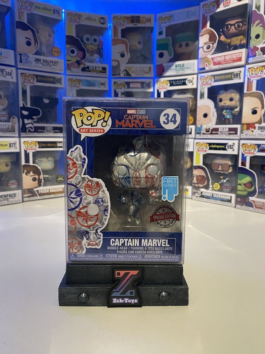 FUNKO POP! Marvel Studios Captain Marvel #34 Art Series Special Edition