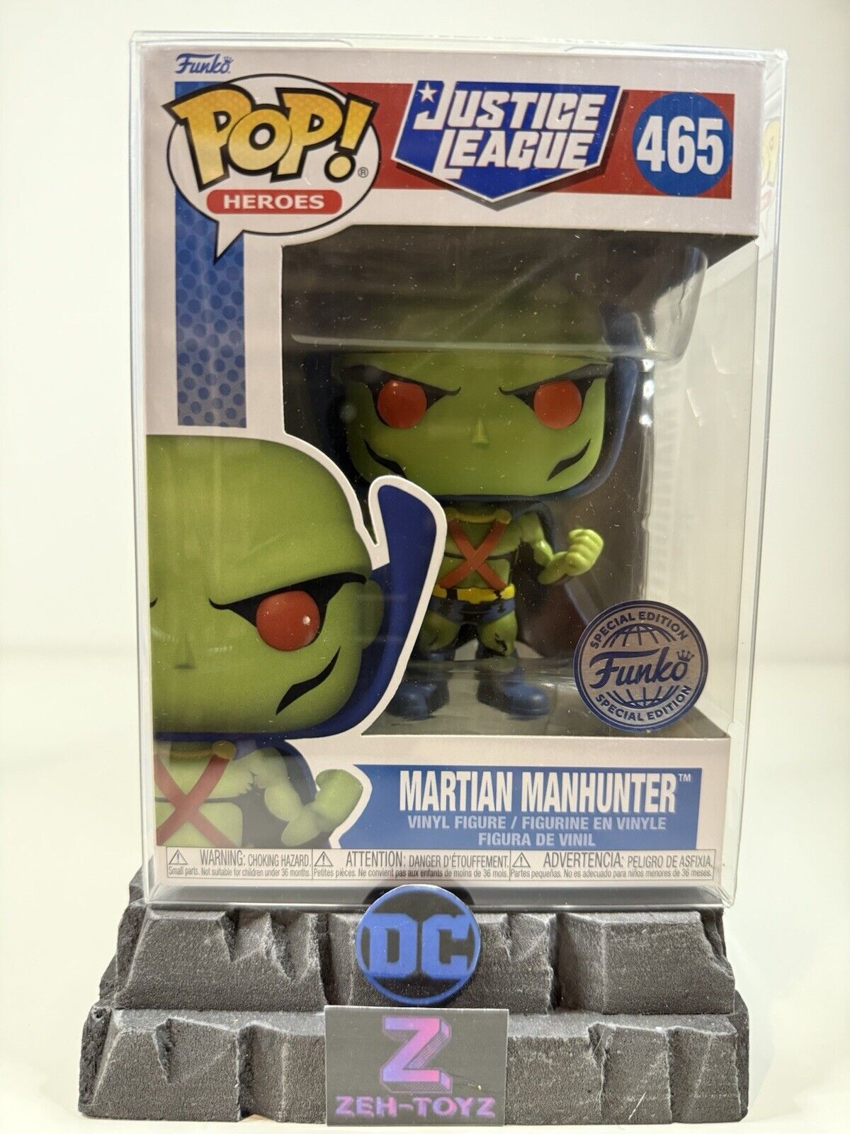 FUNKO POP! DC Universe Heroes Justice League Martian Manhunter #465