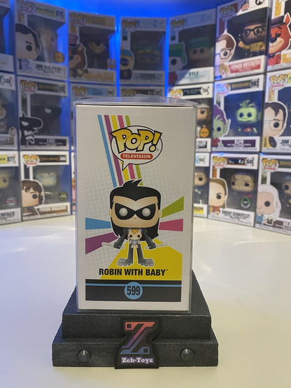 FUNKO POP! VINYL - TEEN TITANS GO! - ROBIN WITH BABY #599