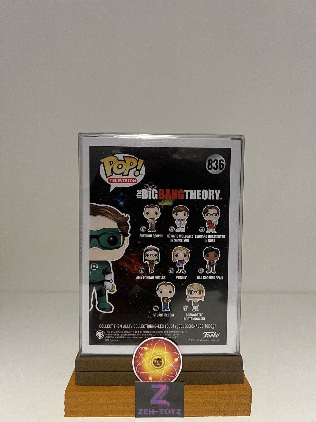 FUNKO POP! TV The Big Bang Theory Leonard Hofstadter As Green Lantern #836