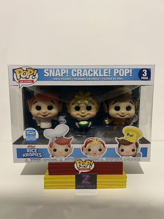 FUNKO POP! Ad Icons Rice Krispies Cereal Snap! Crackle! Pop! 3 Pack