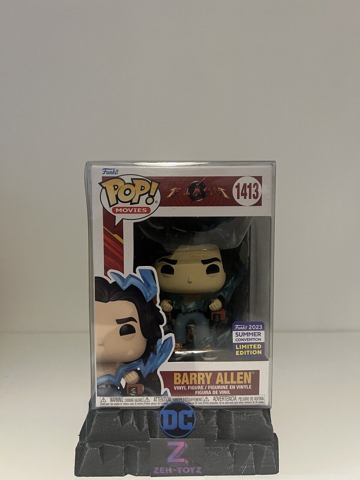 FUNKO POP! DC Universe the Flash Barry Allen #1413 2023 Convention Exclusive