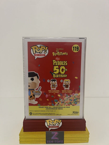 FUNKO POP! Ad Icons Fruity Pebbles Fred Flintstone With Fruity Pebbles #119