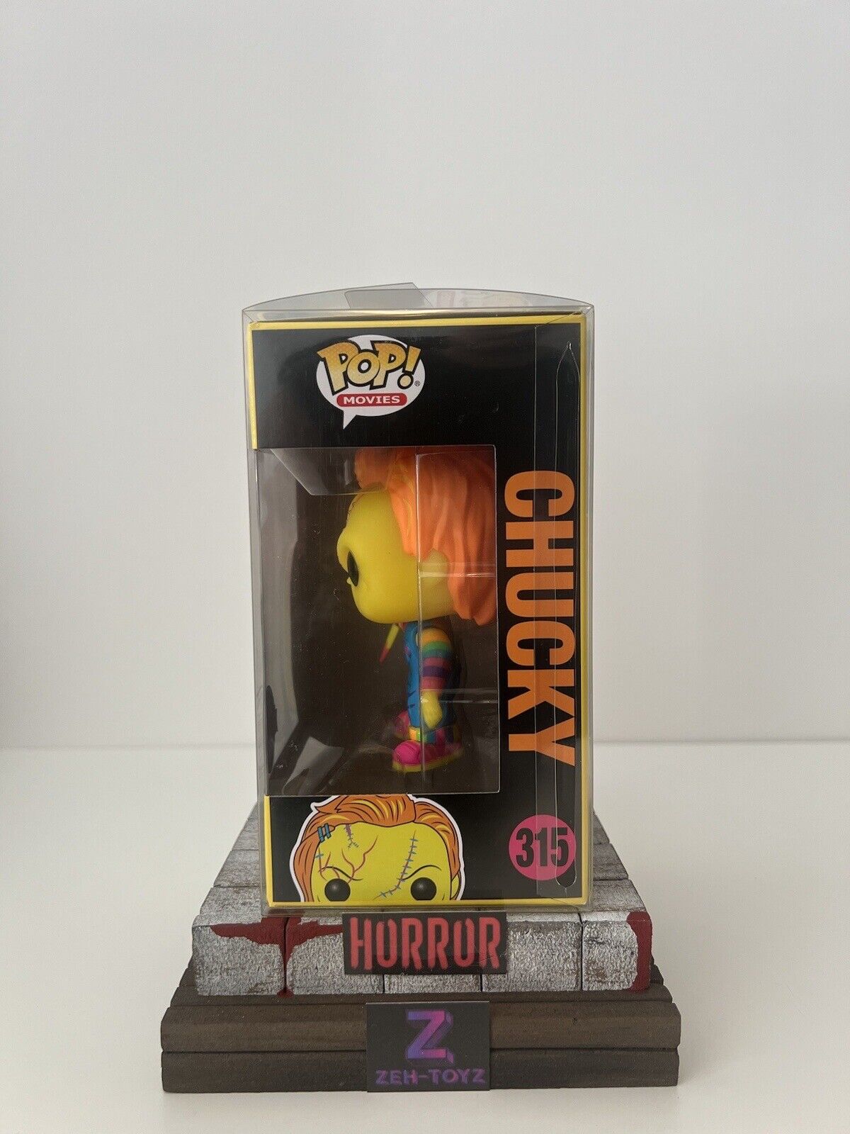 FUNKO POP! Horror Movies The Bride Of Chucky Blacklight Chucky #315