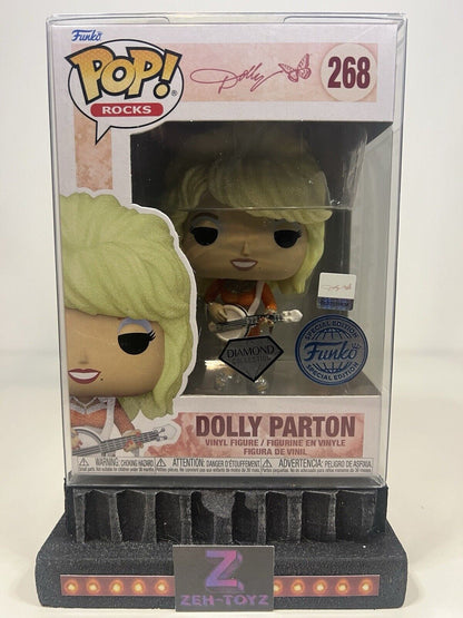 FUNKO POP! Music Pop Rocks Dolly Parton #268 Diamond Collection Special Edition