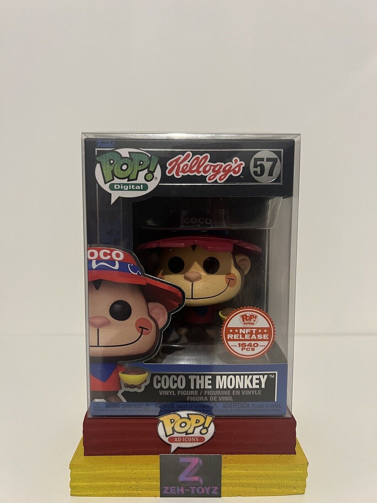 FUNKO POP! Digital Ad Icons Kelloggs Coco The Monkey #57 1640 Pcs Exclusive