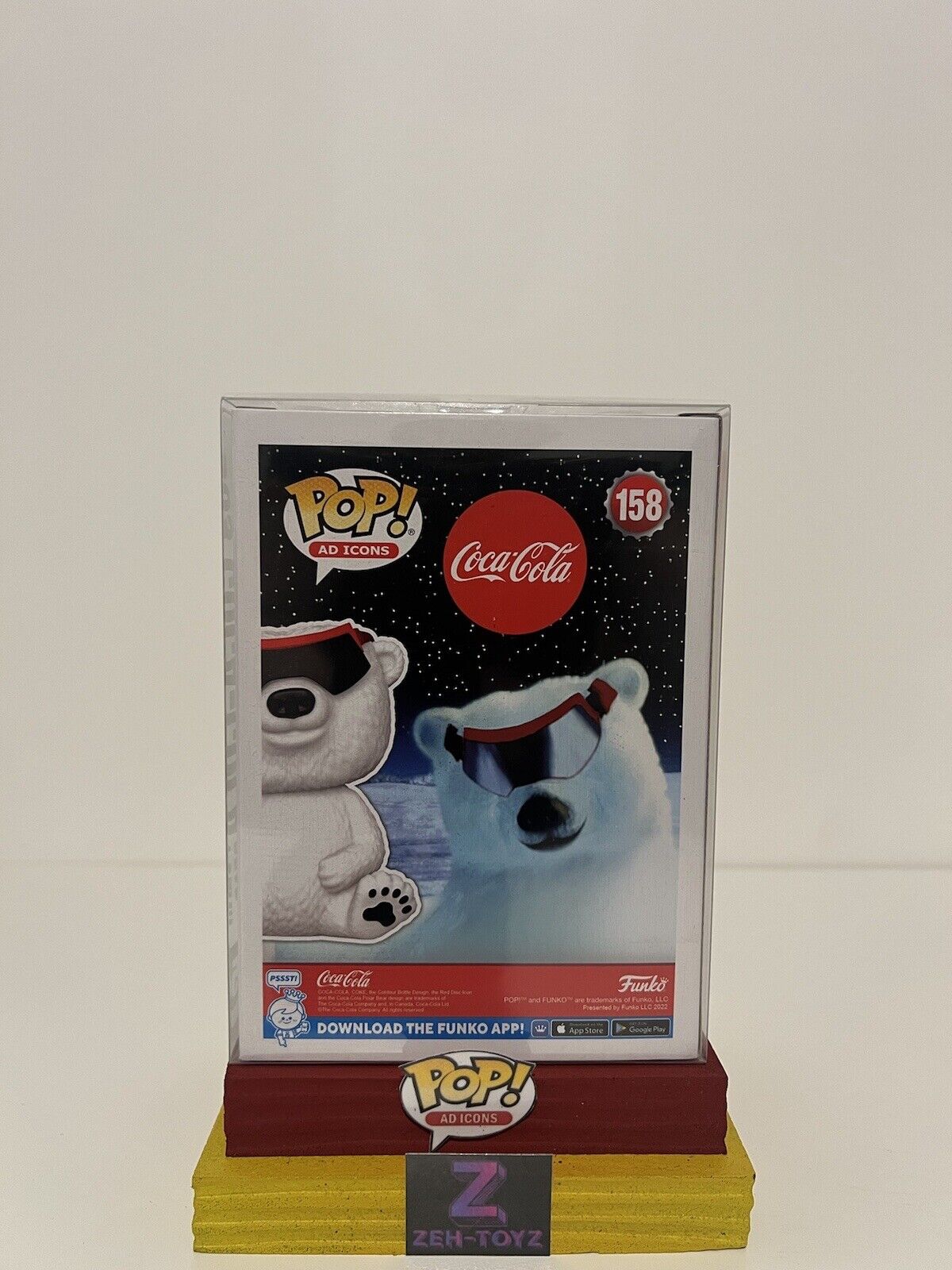 FUNKO POP! Ad Icons 90s Coca Cola Polar Bear Flocked Special Edition #158