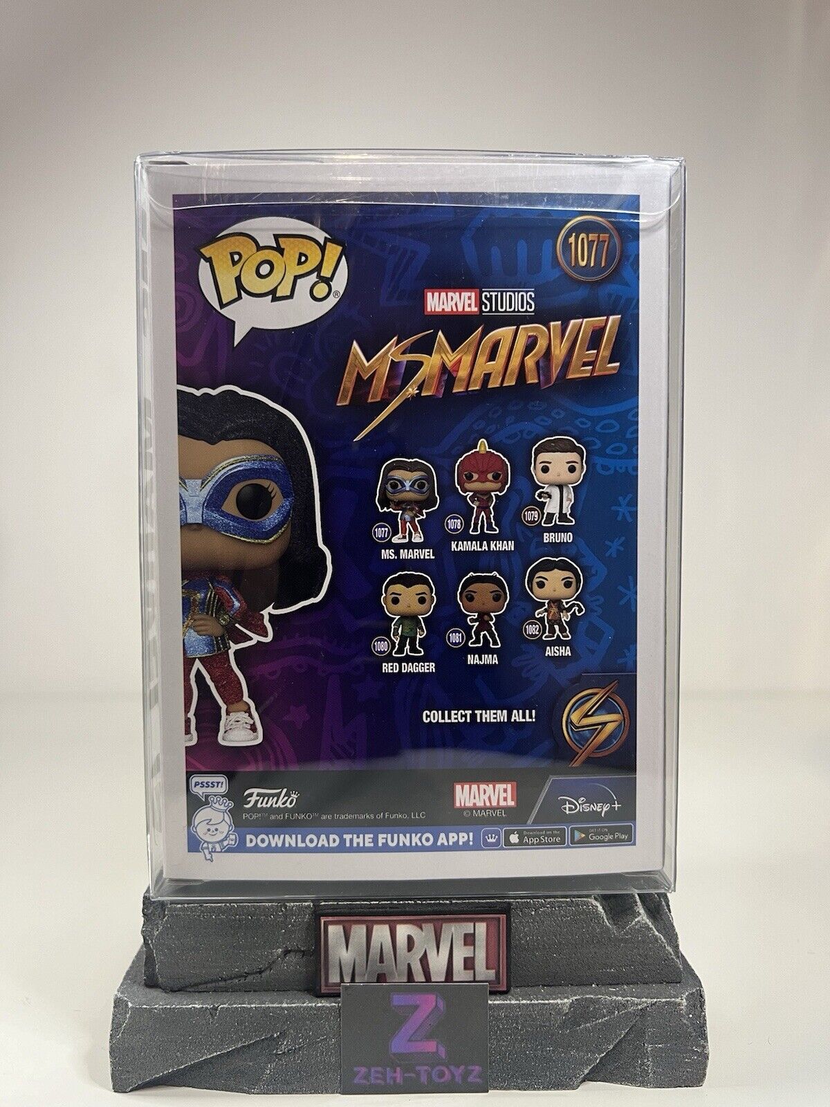 FUNKO POP! Marvel Studios Ms Marvel #1077 Diamond Collection