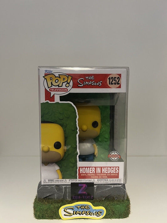 FUNKO POP! Television The Simpsons Homer In Hedges #1252 Special Edition