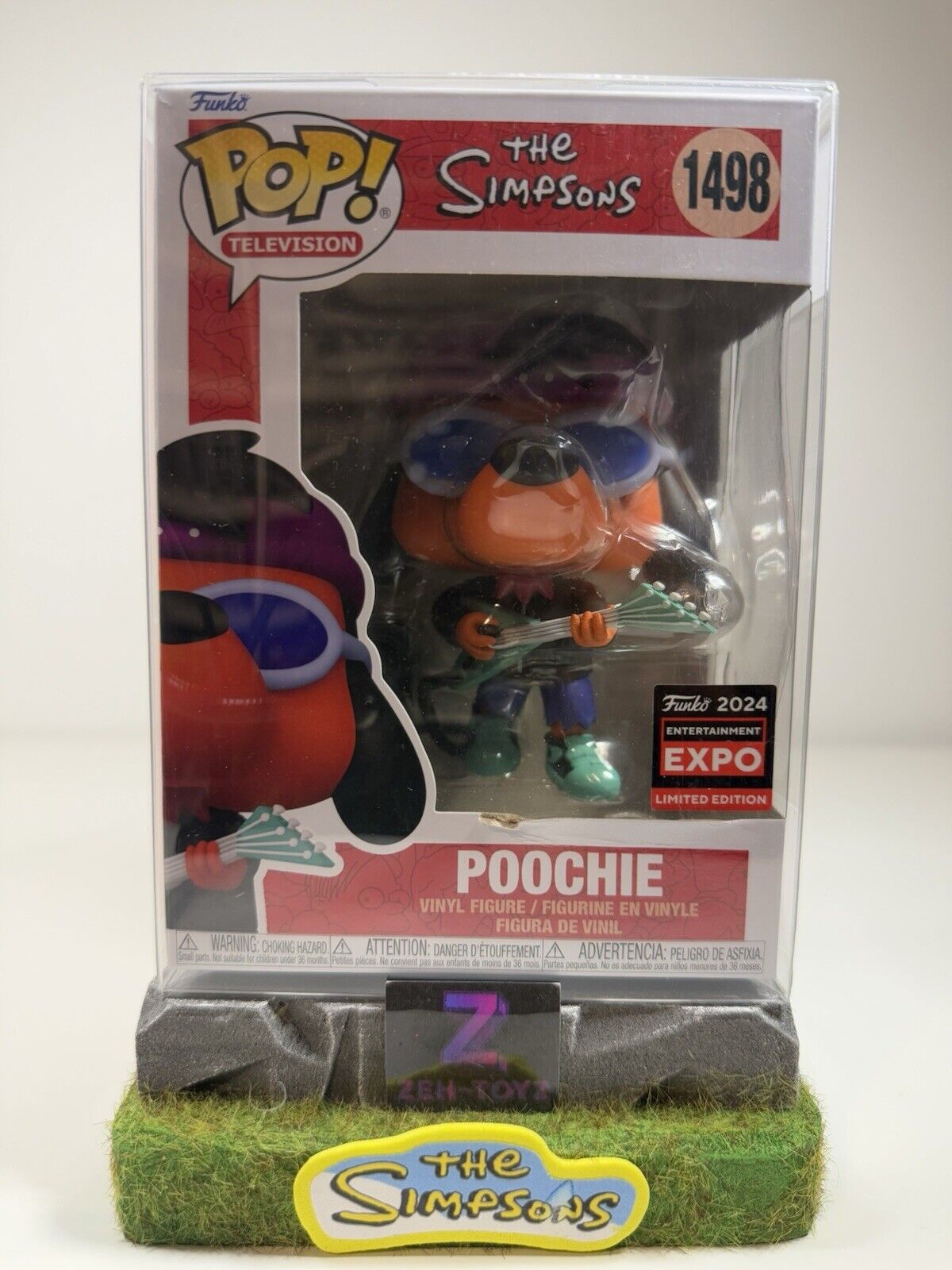 FUNKO POP! Television The Simpsons Poochie #1498 Entertainment Expo Exclusive