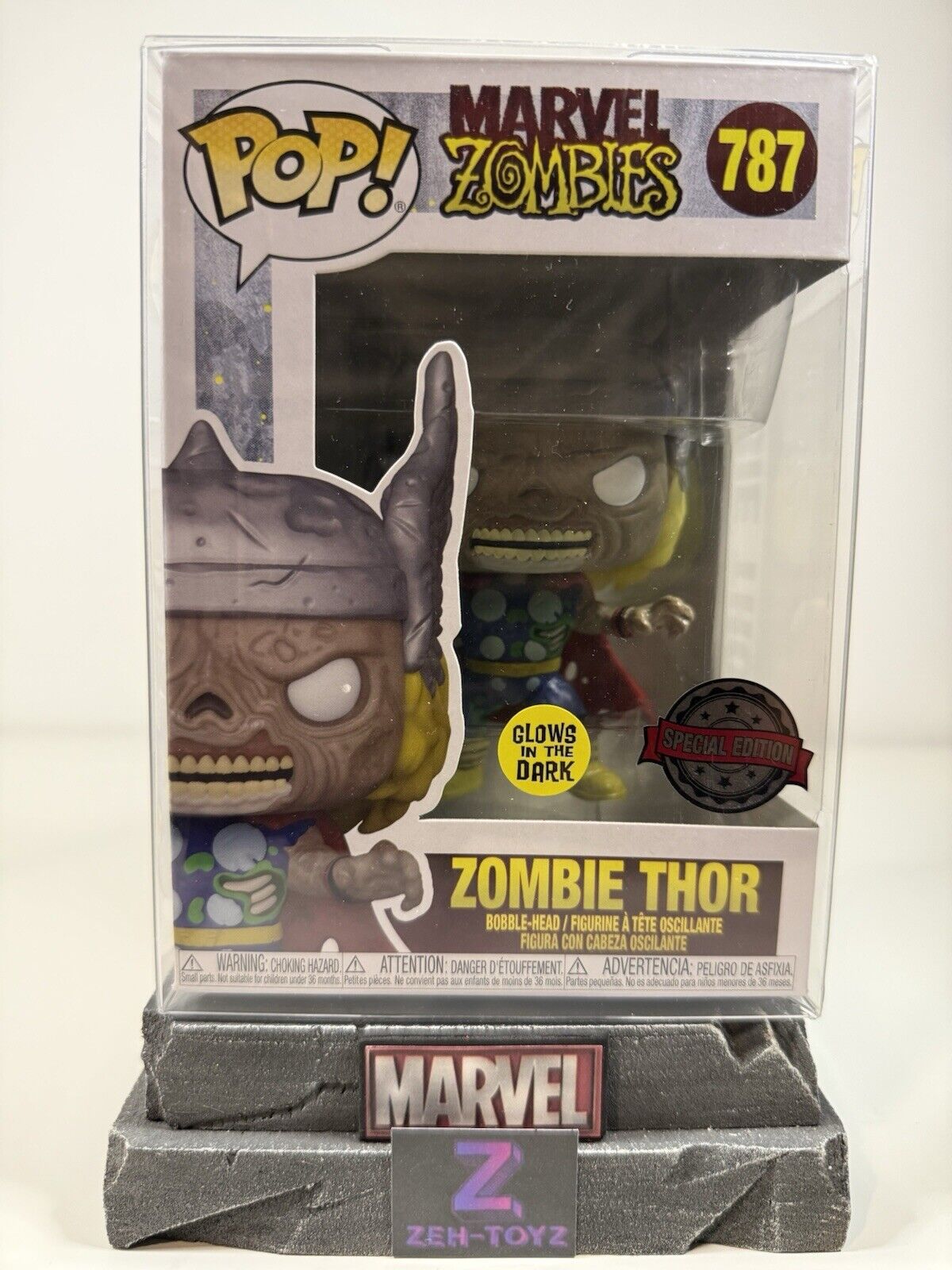 FUNKO POP! Marvel Zombies Zombie Thor #787 Glow In The Dark