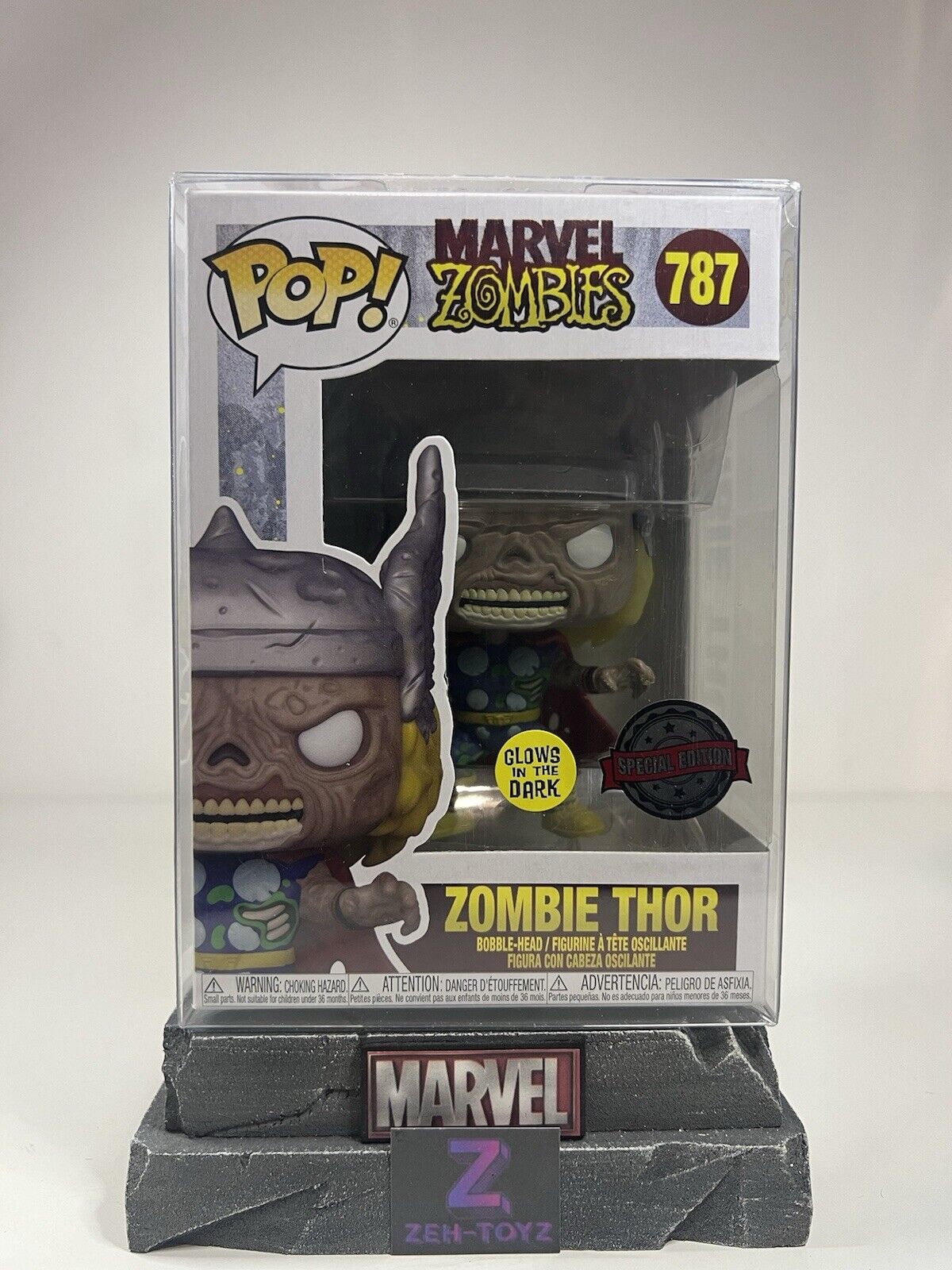 FUNKO POP! Marvel Studios Marvel Zombies - Zombie Thor #787 Glow In The Dark