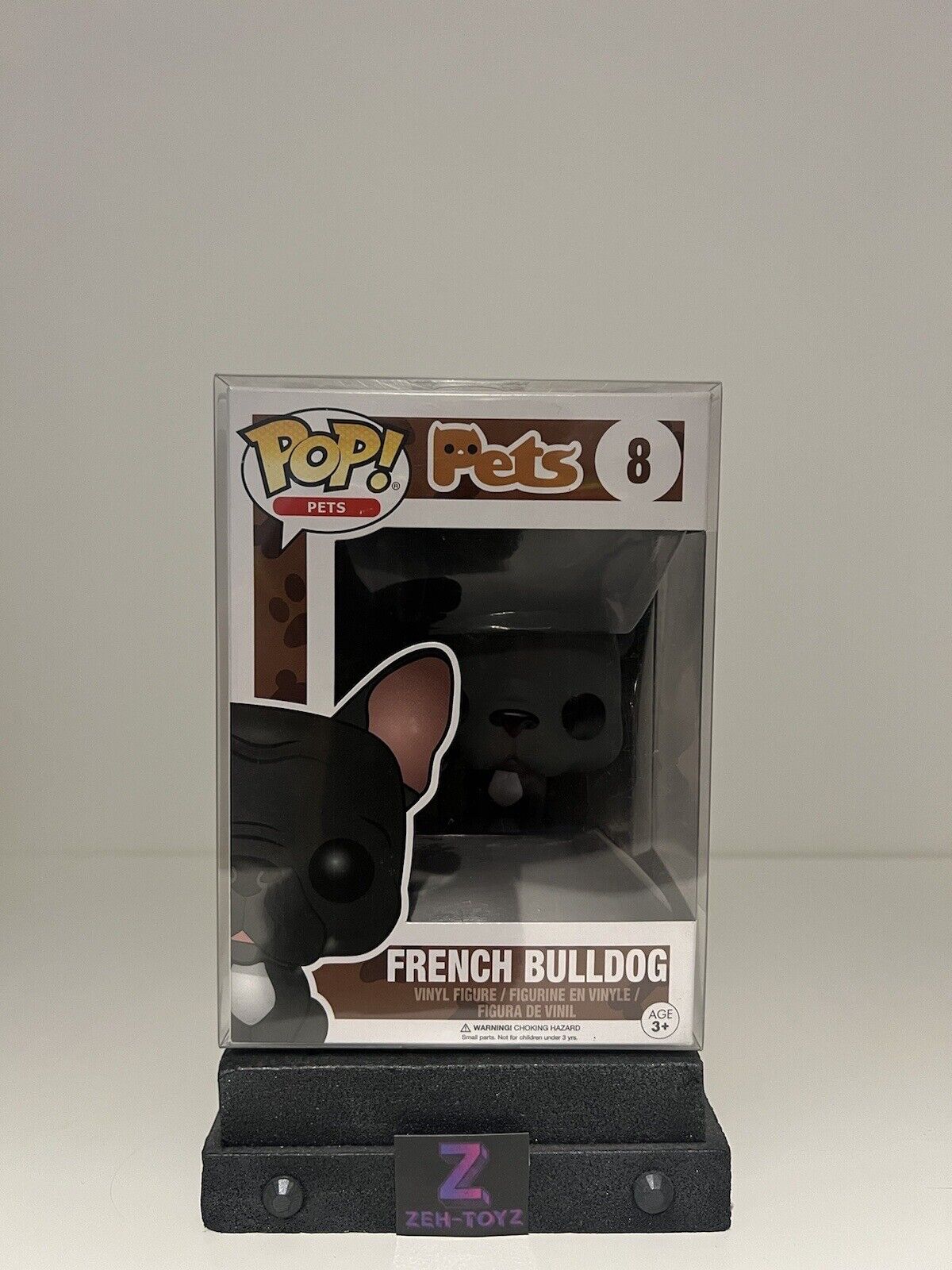 FUNKO POP! Animals Pets French Bulldog #8 Vaulted Rare