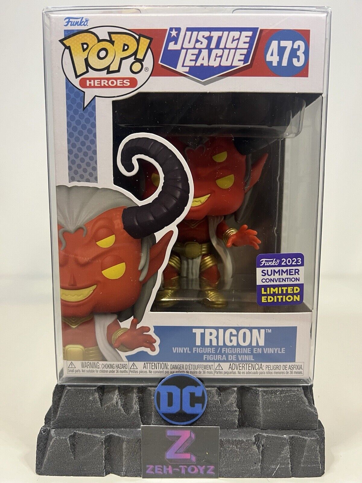 FUNKO POP! DC Universe Justice League Heroes Trigon #473 Convention Exclusive