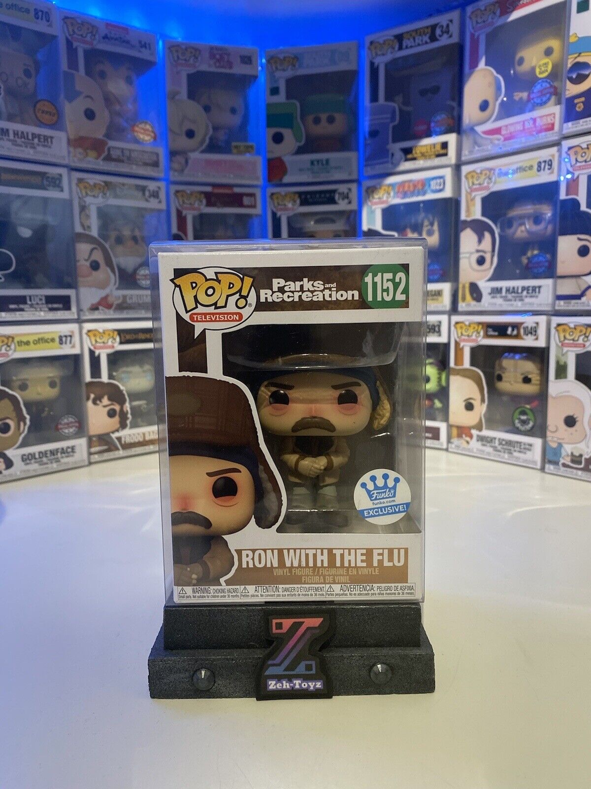 FUNKO POP! VINYL - PARKS & RECREATION - RON WITH THE FLU #1152 - FUNKO SHOP EXC