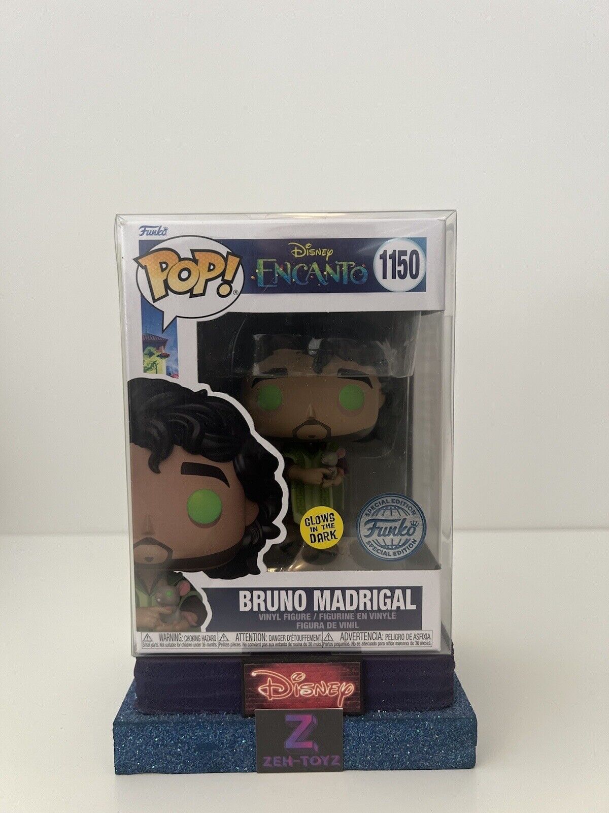 FUNKO POP! Disney Movies Encanto Bruno Madrigal #1150 Glow In The Dark