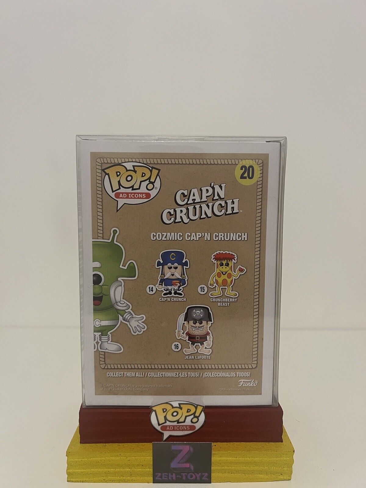 FUNKO POP Ad Icons Cozmic Cap'n Crunch #20 Glow In The Dark Funko Shop Exclusive