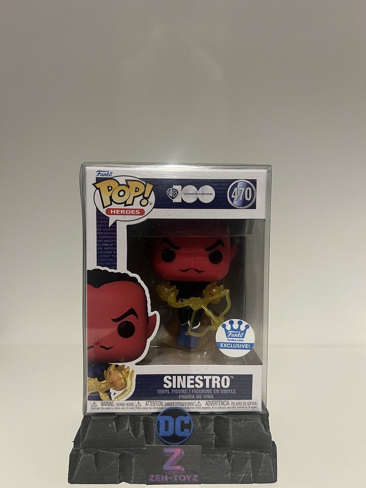 FUNKO POP! Warner Brothers DC Universe  Green Lantern Sinestro #470 Exclusive