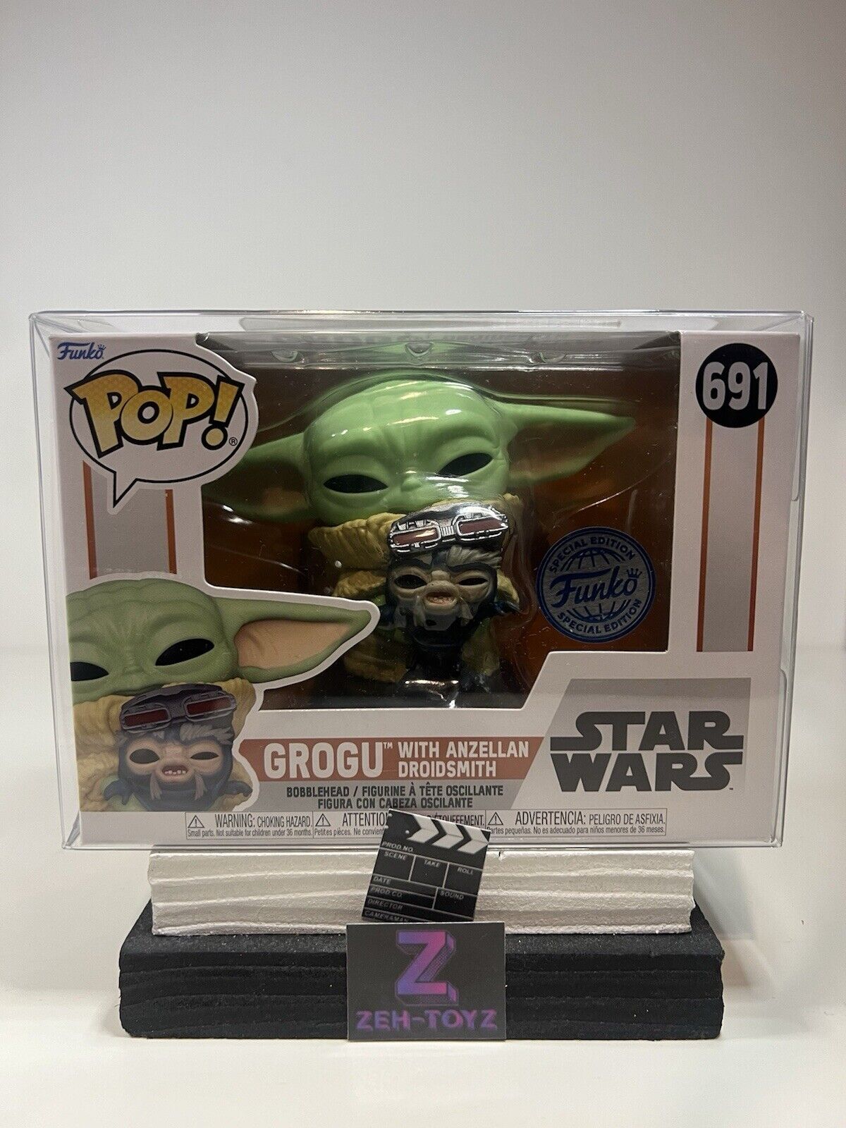 FUNKO POP! Movies Star Wars Grogu With Anzellan Droidsmith #691 Special Edition